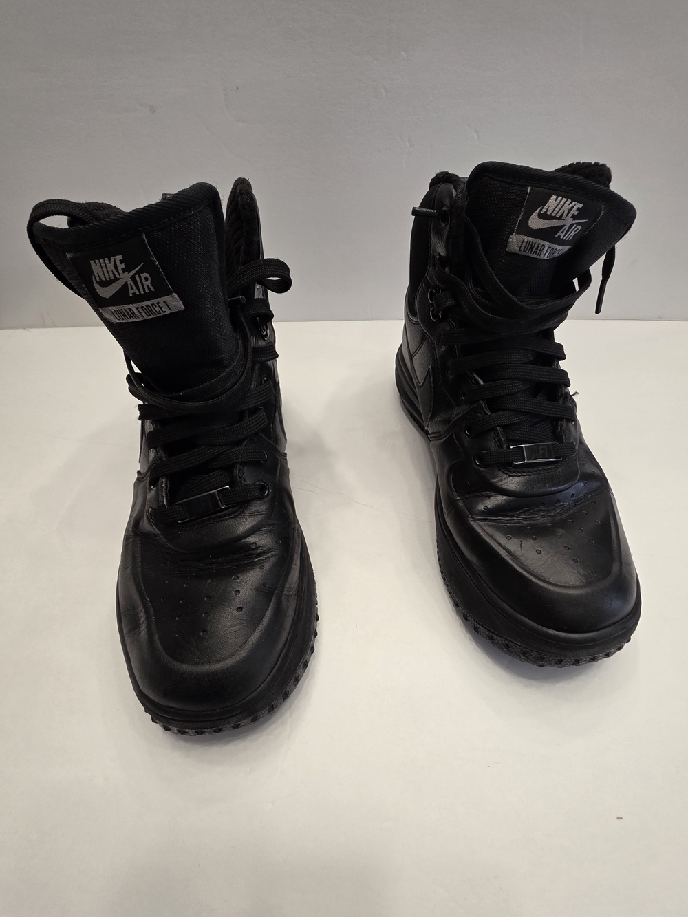 Nike Air Force 1 Lunar Force Black Sneaker Boot Size 7Y